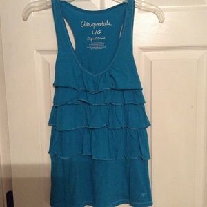 Size large Aeropostale ruffle tank